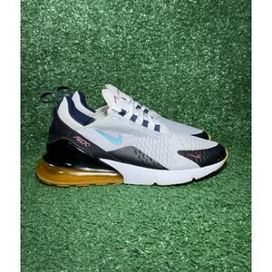 Nike Air Max 270 Pure Platinum Oracle Aqua Running Shoes Men's Size 9 DJ2736-001